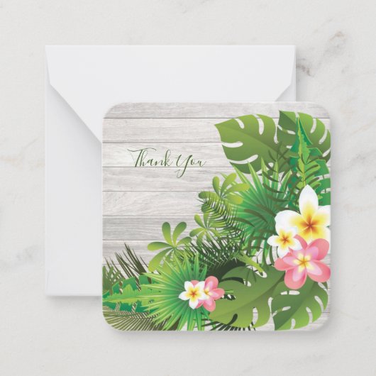 Vintag Tropical Hawaii Vielen Dank Mitteilungskarte (Vorderseite)
