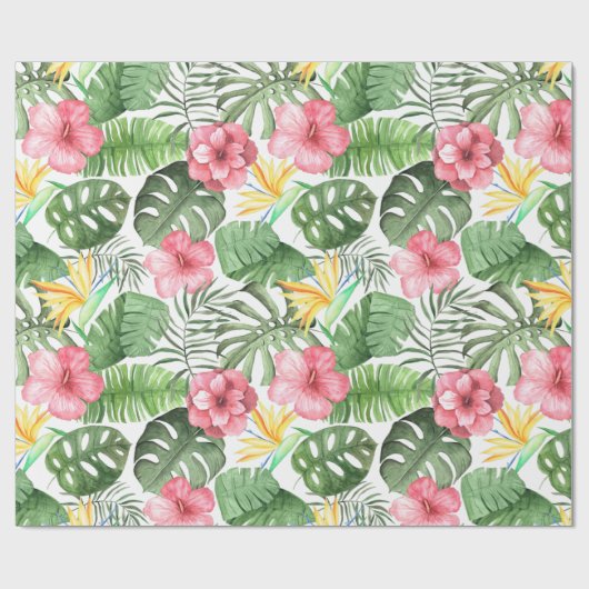 Vintag tropisch geschenkpapier (Flach)