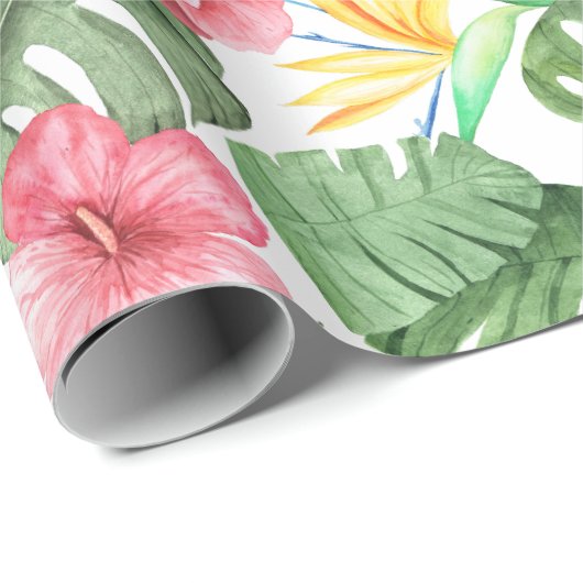 Vintag tropisch geschenkpapier (Rolleneckpunkt)