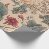 Vintag tropisch geschenkpapier (Ecke)
