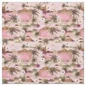 Vintag, tropisch, hawaiianisch Inspiriert rosa Stoff (Muster)
