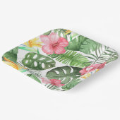 Vintag tropisch pappteller (Gewinkelt)