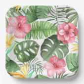 Vintag tropisch pappteller (Vorderseite)