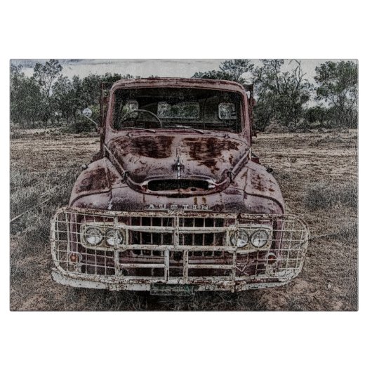 Vintag Truck Austin Schneidebrett (Vorderseite)