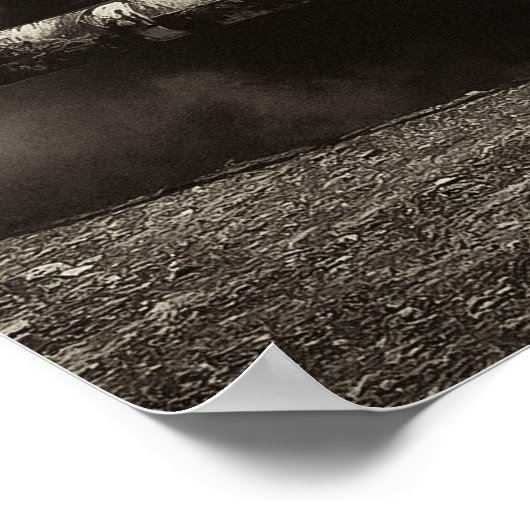 Vintag Truck Burnout Poster (Ecke)