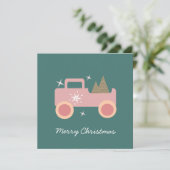 Vintag Truck Groovy Weihnachten Karte (Stehend Vorderseite)