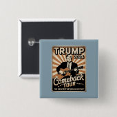 Vintag TRUMP 2024 Rocks COMEBACK TOUR Button (Vorne & Hinten)