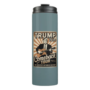 Vintag TRUMP 2024 Rocks COMEBACK TOUR Thermosbecher