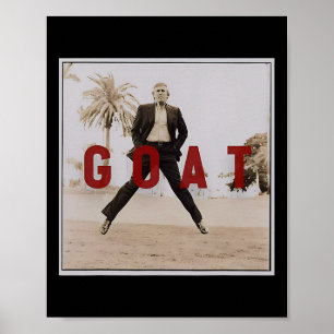 Vintag Trump Goat Middle Finger Felon Präsident 2 Poster