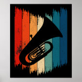 Vintag Tuba Retro Tuba Poster (Vorne)