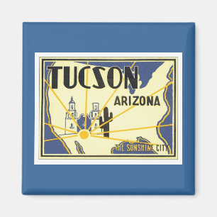Vintag Tucson Arizona Magnet
