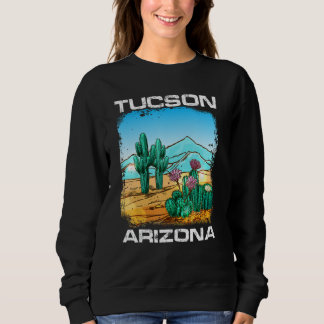 Vintag Tucson Arizona Wüste Retro Cactus Funny Sweatshirt