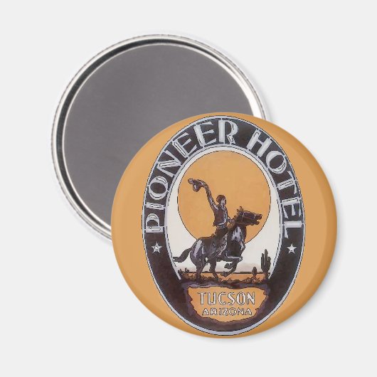 Vintag Tucson, AZ, Magnet (Vorderseite/Rückseite)