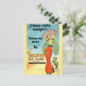 Vintag Tucson Old Pueblo Arizona Postkarte (Stehend Vorderseite)