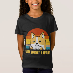 Vintag tue ich, was ich Corgi Vater Mama Dog Pet L T-Shirt