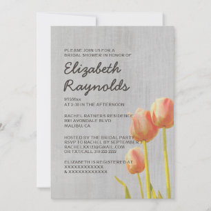 Vintag Tulip Bridal Dusche Einladungen
