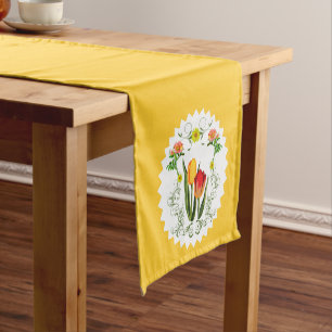 Vintag Tulips Table Runner Kurzer Tischläufer
