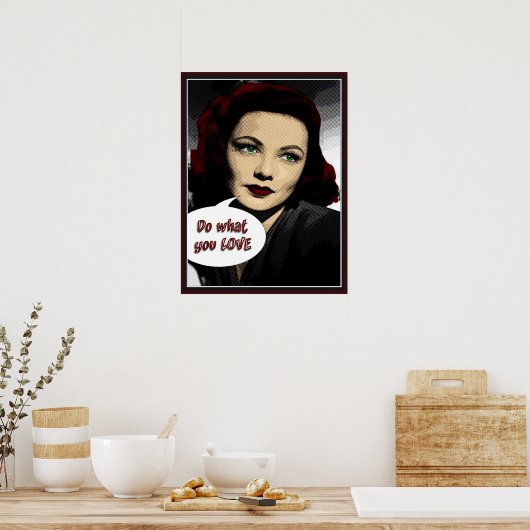 Vintag tun, was Sie Liebe Poster (Küche)