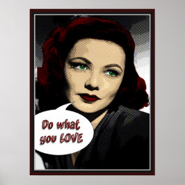 Vintag tun, was Sie Liebe Poster