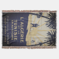 Vintag Tunisie Throw Blanket