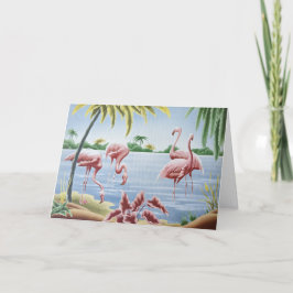Vintag Turner Flamingo Friend Dankeschön-Karte Dankeskarte