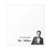 Vintag Tuxedo Gent Personalisiert Notizblock (Vorderseite)