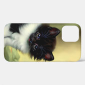 Vintag Tuxedo Kitten Illustration Case-Mate iPhone Hülle (Rückseite (Horizontal))