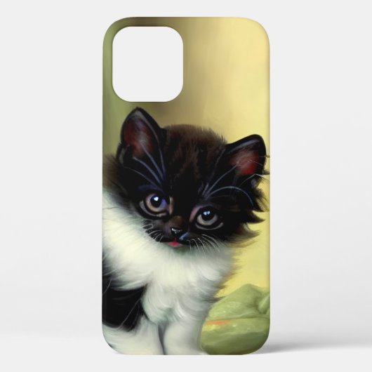 Vintag Tuxedo Kitten Illustration Case-Mate iPhone Hülle (Rückseite)