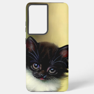 Vintag Tuxedo Kitten Illustration Samsung Galaxy Hülle
