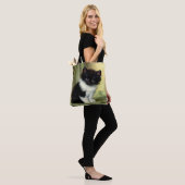 Vintag Tuxedo Kitten Illustration Tasche (Am Model)