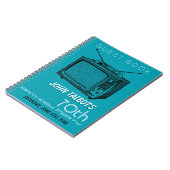 Vintag TV 70. Geburtstagsparty Gästebuch Notizblock (Linke Seite)