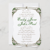 Vintag Twig Ivy Rahmen Hochzeitseinladung Einladung (Vorderseite)