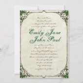 Vintag Twig Ivy Rahmen Hochzeitseinladung Einladung (Vorderseite)