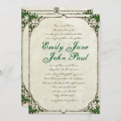 Vintag Twig Ivy Rahmen Hochzeitseinladung Einladung (Vorne/Hinten)