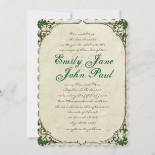 Vintag Twig Ivy Rahmen Hochzeitseinladung Einladung