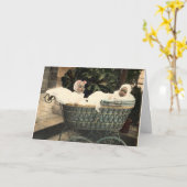 Vintag Twins Karte (Gelbe Blume)