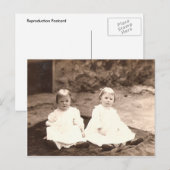 Vintag Twins Postkarte (Vorne/Hinten)