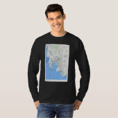 Vintag Ube Japan Map 1945 T-Shirt (Vorne ganz)