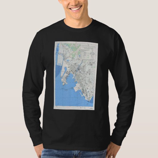 Vintag Ube Japan Map 1945 T-Shirt (Vorderseite)