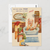 Vintag über dem Hügel Geburtstag Postkarte (Vorne/Hinten)