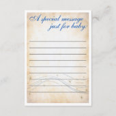 Vintag über dem Mond Bücher für Baby Begleitkarte (Rückseite)