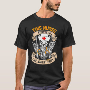 Vintag überlebte diese Krankenschwester das Nachts T-Shirt