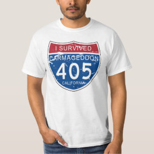 VINTAG überlebte ich Carmageddon Kalifornien T-Shirt