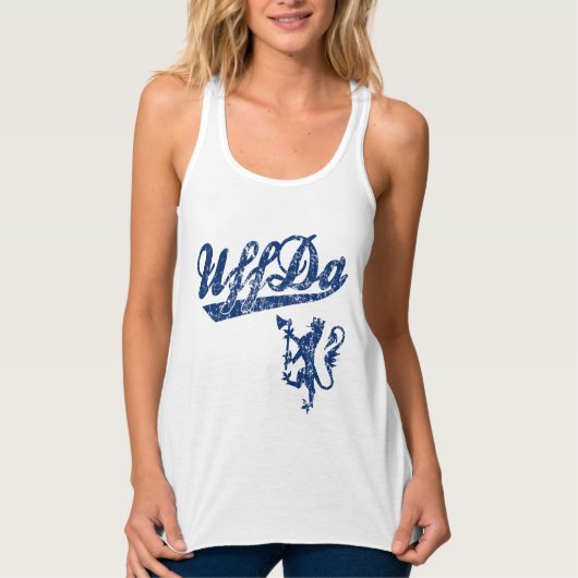 Vintag Uff Da Norwegisch Tank Top (Vorderseite)