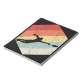 Vintag Ultimate Frisbee Sport Retro Notizblock (Rotiert)
