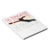 Vintag Ultimate Frisbee Sport Retro Notizblock (angewinkelt)