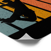 Vintag Ultimate Frisbee Sport Retro Poster (Ecke)