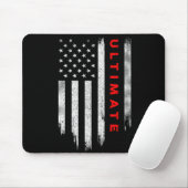 Vintag Ultimate Frisbee Sport Us Flag Mousepad (Mit Mouse)