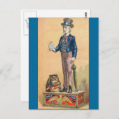 Vintag Uncle Sam Coin Bank Postkarte (Vorne/Hinten)