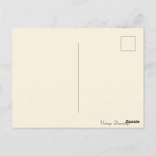 Vintag Uncle Sam Erntedank Greetings Postkarte (Rückseite)